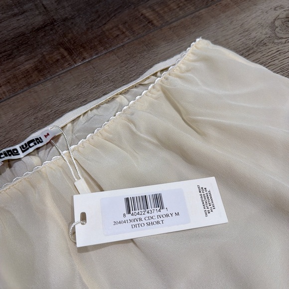 Ciao Lucia Dito silk ivory shorts - Picture 4 of 7